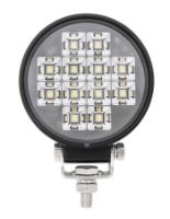 DBG 12-LED Compact Round Work Light | Flood Beam | 960lm | Fly Lead | Pack of 1 - [711.035]
