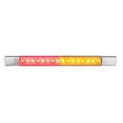 LED Autolamps 285 Series 12V Slim-line LED S/T/I Light | 285mm | Chrome | Fly Lead - [285CAR12]