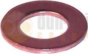 DBG 1/2" x 1" x 16g Copper Washer - Pack of 50 - 1026.5476/50