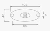 Aspoeck 31-2309-087 FLATPOINT II LED Side Marker Light w/ Reflex [1.0m Flatcable] 12/24V