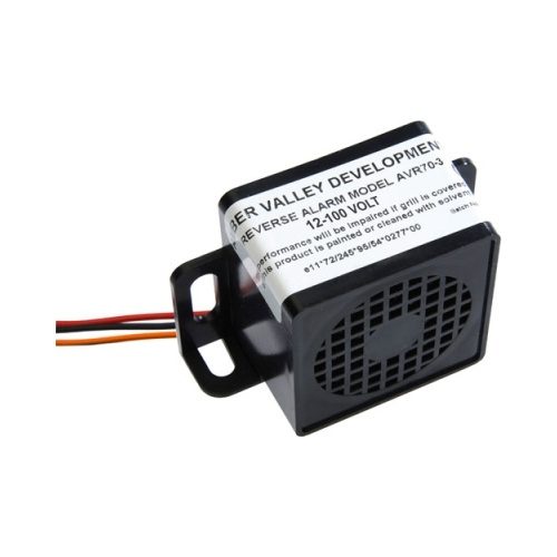 Amber Valley AVR70-3 TONAL REVERSE Alarm NIGHT SILENT (Switched) 90-0dB(A) (Fly Lead) IP67 R10 12-100V