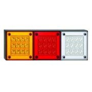 LED Autolamps 280 Series Triple 12/24V LED Rear Combination Light | 282mm | S/T/I w/ Reverse - [280ARWM]