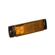LED Autolamps 129 Series 12/24V LED Side Marker Light w/ Reflex | Amber Lens | 0.5m Fly Lead - [129AM]