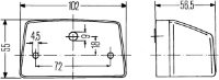 Hella 003 389 Series Number Plate Light | Spade Terminals | White Housing - [2KA 003 389-001] - LD