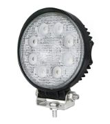 DBG 8-LED Round Work Light | Flood Beam | 1920lm | Fly Lead | Pack of 1 - [711.031]