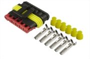 TE AMP Superseal 1.5 Series 6-Way Plug Connector Kit w/ Female Pin Terminals (0.75-1.5mm² Cable) - [565.106B]