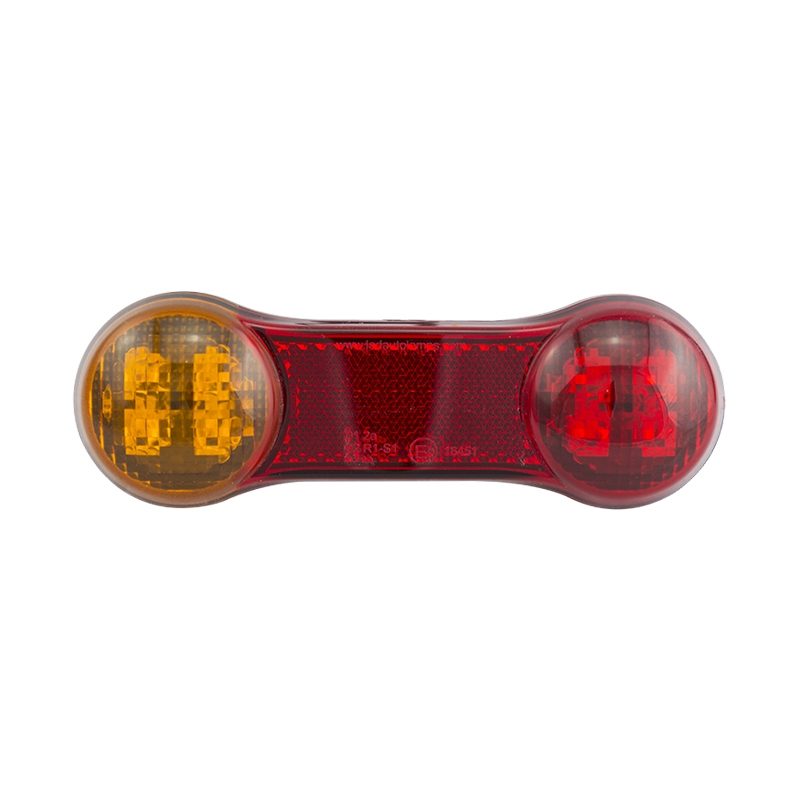 LED Autolamps DogBone Series 12V LED Rear Combination Light w/ Reflex | 150mm | S/T/I w/ Reverse - [DB] - 1