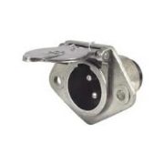 Clang 24V 3-Pin Heavy Duty Alloy Trailer Plug (Male) | Screw Terminals - [CT6870]
