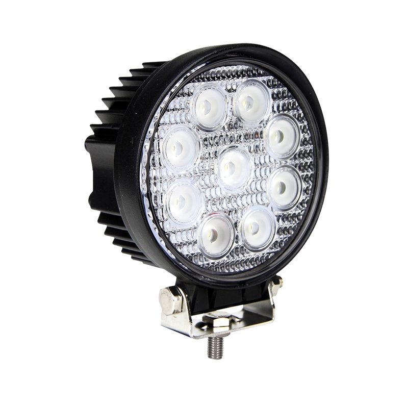 LED Autolamps 11227 Series Round 9-LED 1400lm Work Flood Light 12/24V - 11227BM