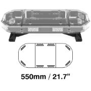 Redtronic SPARTAN 550mm LED R65 Amber/Clear 24-LED Lightbar [SB355SA0CC]
