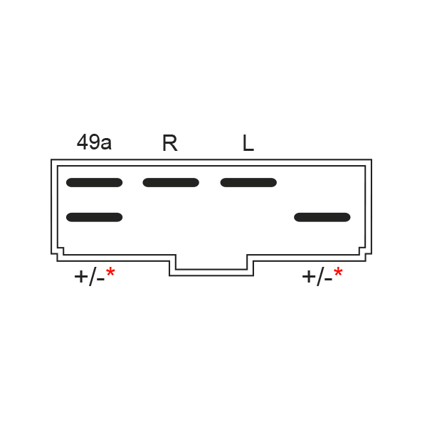 DBG 256.RHR/12 12V 6-PIN Reverse Hazard Relay