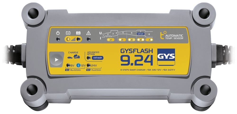 GYS 029651 GYSFLASH 9.24 6V/12V/24V 9A Battery Charger