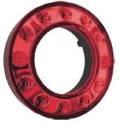 LITE-wire/Perei Ring Series 24V Round LED Stop/Tail Light | 95mm | Fly Lead | Red - [ST106SZZ-4-2-AA]