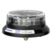 ECCO EB5100 Series LED R65 Single Bolt Amber/Clear Beacon [EB5101CA]