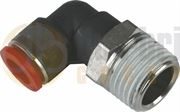 NORGREN Pneufit® C 4mm x R1/8 Swivel Elbow Adaptor - Pack of 5 - C01470418