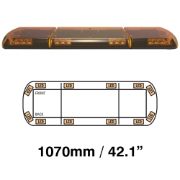ECCO 12+ Series Vantage 1070mm LED R65 Amber/Amber 12 Module Lightbar [12-30181-E]