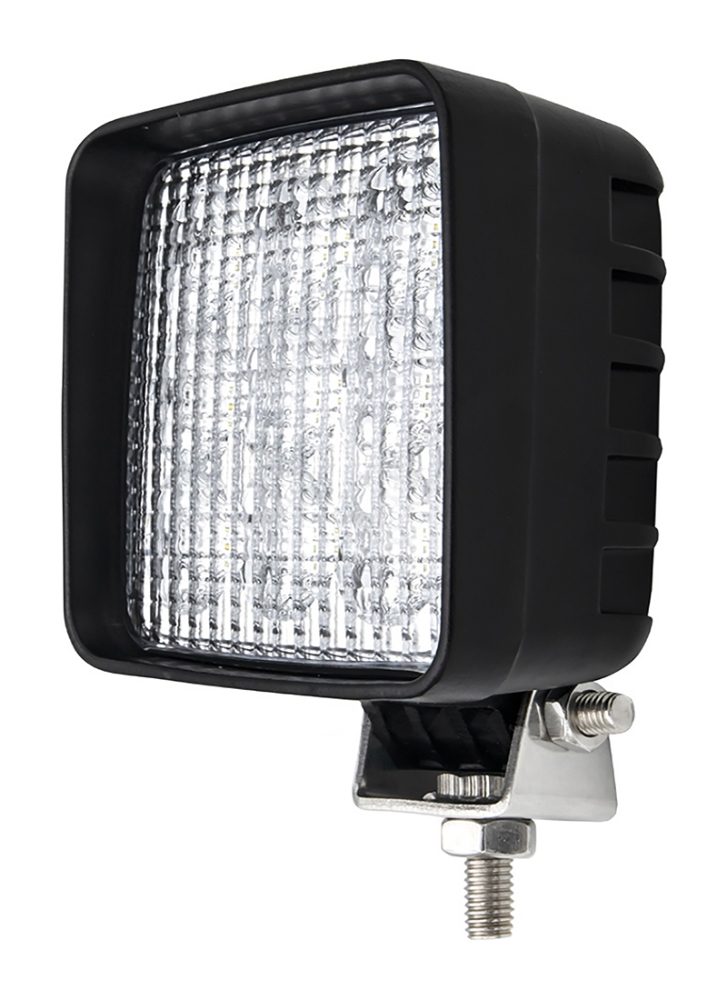 DBG 16-LED Square Work Light | Flood Beam | 3840lm | Fly Lead | Pack of 1 - [711.040]