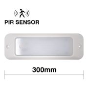 DBG Pegasus Series 12/24V LED Interior Panel Light | Polycarbonate | 300mm | 1500lm | PIR Sensor - [ITL.201.VVW]