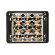 LED Autolamps SSLED Range Amber 9-LED Strobe R65 12/24V [SSLED93DVAR65]
