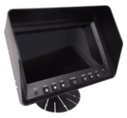 DBG AHD 7" Monitor - 3x Camera Inputs, 3x  Triggers, Fan Bracket - [708.207MAHD]