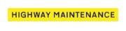 Front Self Adhesive 'HIGHWAY MAINTENANCE' Vehicle Marker Board | 1105 x 115mm | Pack of 1 - [350.HY1]