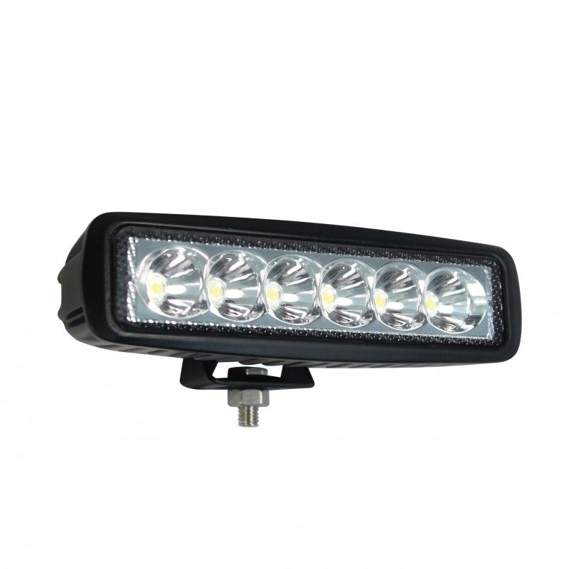 LED Autolamps 16018 Slim 6-LED 1175lm Work Spot Light Black 12/24V - 16018BM
