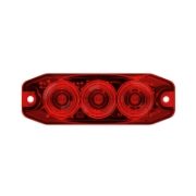 LED Autolamps 11 Series 12/24V Slim-line LED Rear Fog Light | 89mm | Red | Fly Lead - [11FM]