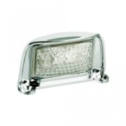 LED Autolamps 35 Series LED Number Plate Light w/ Chrome Bezel | Fly Lead [35CLME]