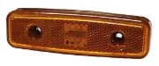 Truck-Lite M877 LED Side (Amber) Marker/CAT5 Indicator Light (Reflex) | 124mm | Fly Lead (1.5m) - [877/03/15]