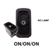 Carling L-Series Rocker Switch Base | 12/24V | ON/ON/ON | SP | No Illumination | Pack of 1 - [275.8910]