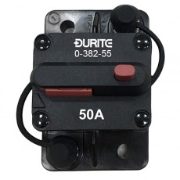 Durite Flush Mount Circuit breaker | 12/24V | 50A | Pack of 1 - [0-382-55]