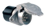 Menbers 24V 7-Pin 'S' Type Aluminium Trailer Socket | Screw Terminals - [330.524S]