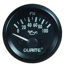 Durite 0-523-17 Oil Pressure Gauge (90° Sweep Dial) 12V