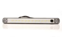 WAS 728 SWITCH LW10 238mm 12-LED Interior Strip Light with Switch 300lm 12V