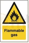 DBG FLAMMABLE GAS Sign 360x240mm (Foamex) - Pack of 1