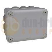 Schneider ENN05007 - IP55 Mureva BOX - 150x105x80mm Junction Box - 10 Grommet - GREY