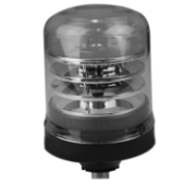 Britax B200 Series R10 LED Amber/Clear Single Bolt Beacon [B201.04.LDV]