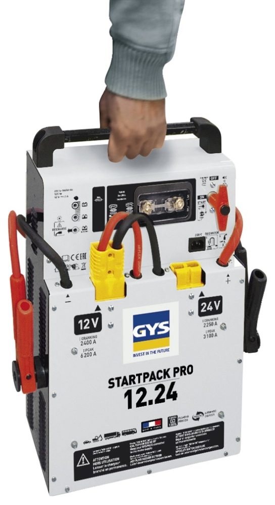 Gys Pack Pro Auto Start Booster, Jumpstarer Batterie Booster, 230 V, 12 V,  22 Ah