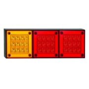 LED Autolamps 280 Series Triple 12/24V LED Rear Combination Light | 282mm | Fly Lead | Left/Right | S/T/I - [280ARRM]
