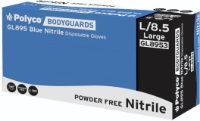 Polyco Bodyguards GL895 Blue Nitrile Disposable Gloves - Small - GL8951