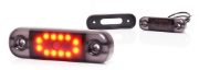 WAS W275.2 BLACK 12 LED Rear (Red) Marker Light | 84mm | Fly Lead - [2337]