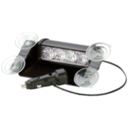 ECCO 3611C WHITE 4-LED Dash Mount Directional Warning Module 12/24V