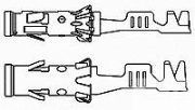 TE 929989-1 CIRCULAR DIN 1.5MM FEMALE SOCKET Terminal for 0.5-1.0mm Cable - Pack of 1