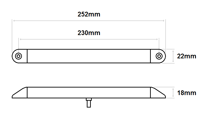 Aspoeck PRO-CAN XL LED Indicator Lamp | Fly Lead | 12V [41-026-521]