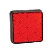 LED Autolamps 81 Series 12V Square LED Stop/Tail Light | 81mm | Fly Lead - [81R]