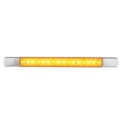 LED Autolamps 285 Series 12V Slim-line LED Front Indicator Light | 285mm | Chrome | Fly Lead - [285CAT12]