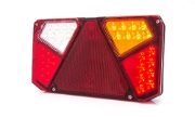 WAS W125D Series LED RIGHT Rear Combination Lamp w/ Triangle Reflex | S/T/I/R/F | Fly Lead [916]