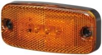 Hella 2PS 357 008-001 LED Side Marker Lights with Reflector (Fly Lead) 12/24V