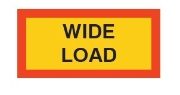 Type 5 Aluminium 'WIDE LOAD' Vehicle Marker Board | R70 | 525x250mm | Pack of 2 - [350.1003]
