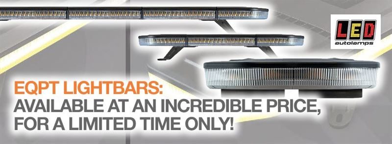 Be seen, be safe with the new EQBT LED lightbar range